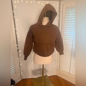 YZY Kids Brown Hoodie M 8-9 Boxy Streetwear Fit